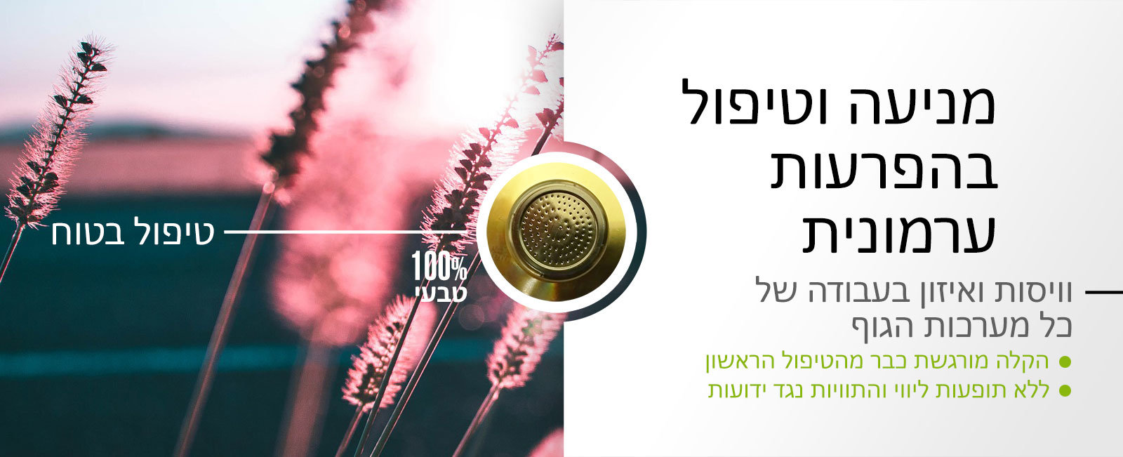 מניעה וטיפול בהפרעות ערמונית